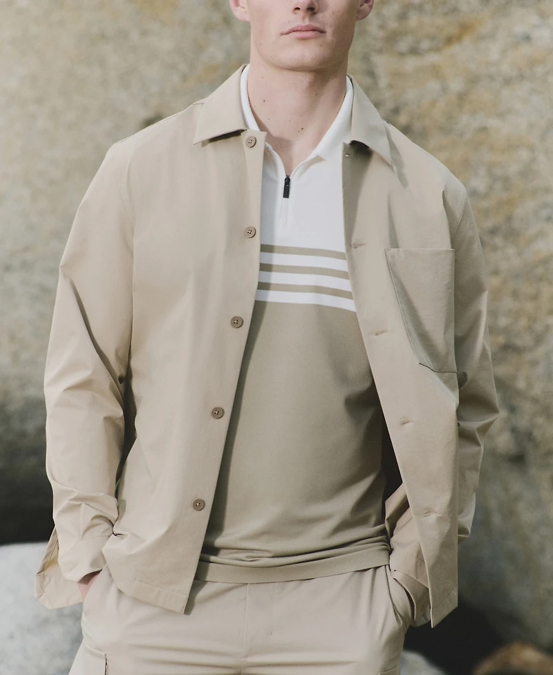 Mango Men's Non-Iron Pocket Overshirt