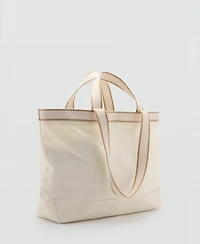 Mango Men's Piping Detail Tote Bag