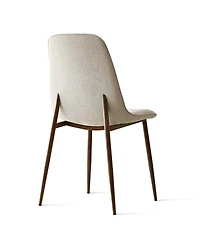 Maison Boucle '19.5" Seat Height Upholstered Fabric Dining Side Chairs, Set of 4