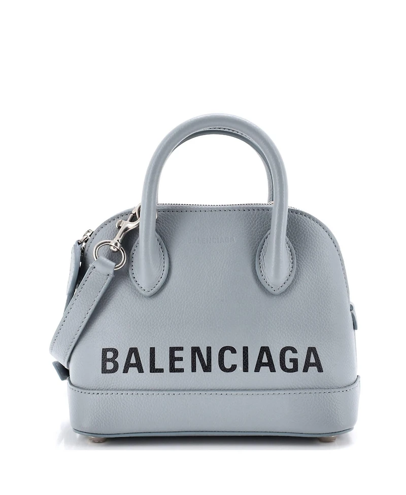 Pre-Owned Balenciaga Xxs Logo Ville Bag Leather
