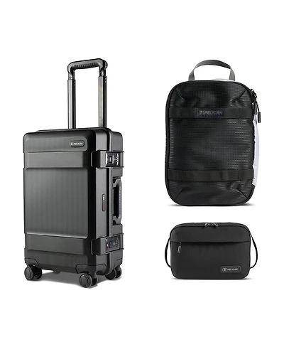 Pelican Atx 22" Waterproof Wheeled Carry-On Travel Hard Case, Bundle with Pcm ModPak Packing Cube and DK5 ModPak Toiletry Bag