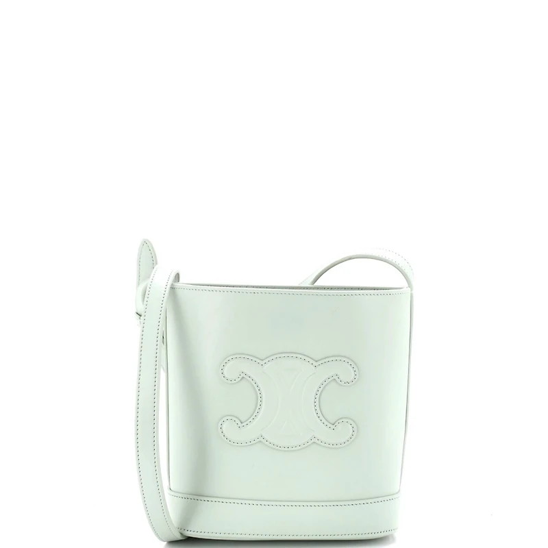 Pre-Owned Celine Small Cuir Triomphe Bucket Bag Leather