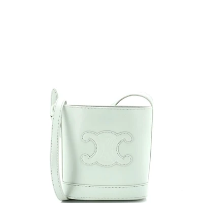 Pre-Owned Celine Small Cuir Triomphe Bucket Bag Leather