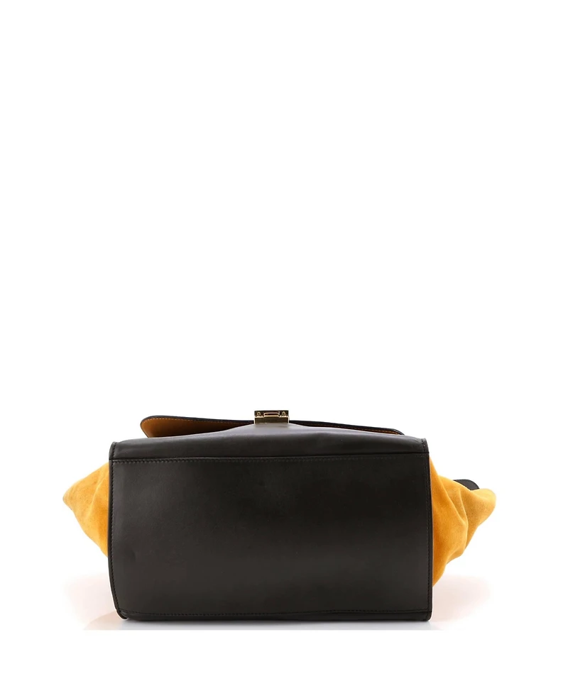 Pre-Owned Celine Medium Tricolor Trapeze Bag Leather