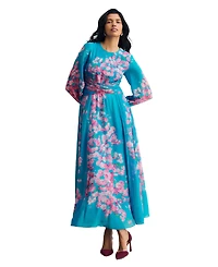 The Fold Women's Portofino Silk Chiffon Dress