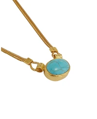 Ottoman Hands Daphne Turquoise Chain Necklace