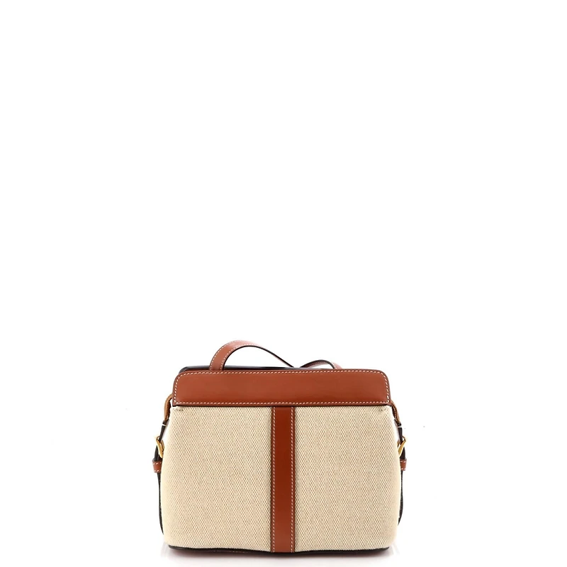 Pre-Owned Celine Small Teen Cabas De France Bag Leather and Canvas