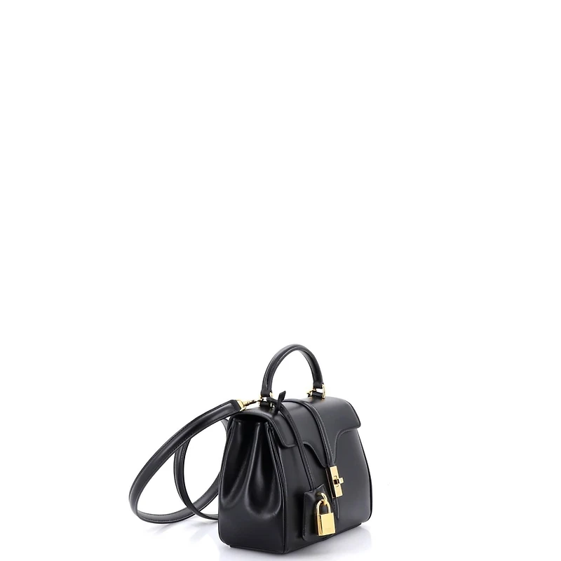 Pre-Owned Celine Mini 16 Top Handle Bag Smooth Calfskin