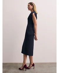 The Fold Women's Paola Sculpt Stretch Crepe Dress