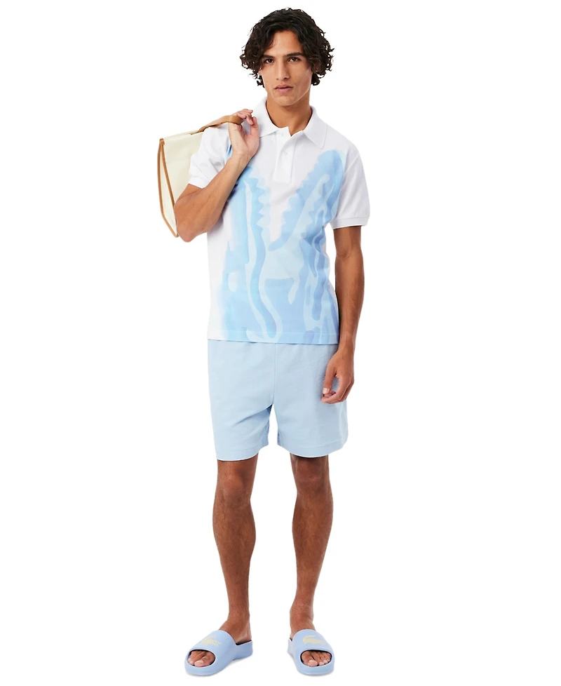 Lacoste Men's Cotton Classic-Fit Printed Pique Polo Shirt