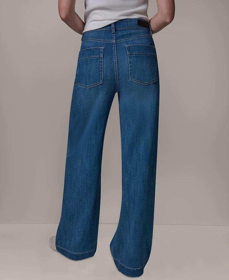 Donna Karan Weekend Women's High-Rise Wide Leg Trousers