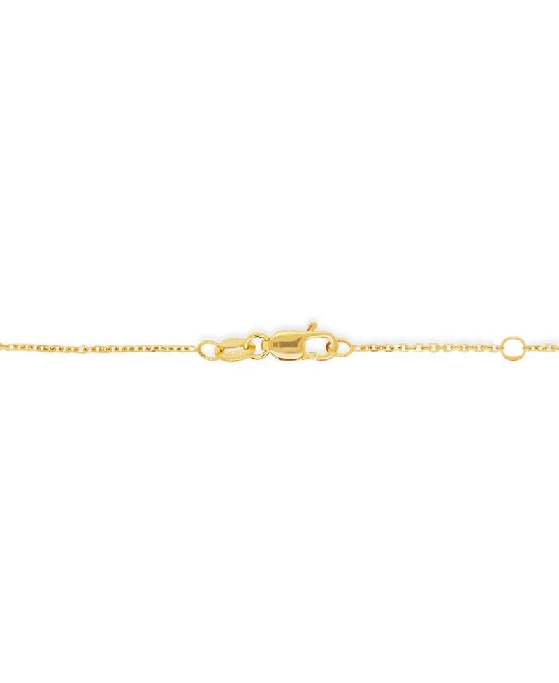 The Lovery Cz Snake Lariat Necklace 14K Gold-Plated Sterling Silver
