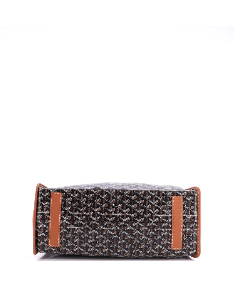 Pre-Owned Goyard Pm Hardy Pet Carrier Coated Canvas