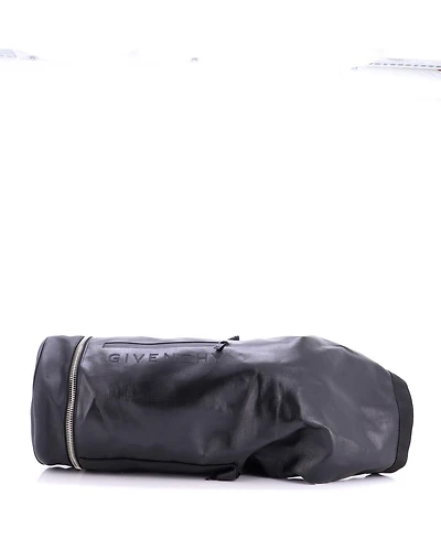 Pre-Owned Givenchy Large Jaw Bag Coated Canvas with Leather