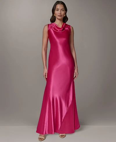 Donna Karan New York Petite Sleeveless Cowl Neck Ball Gown