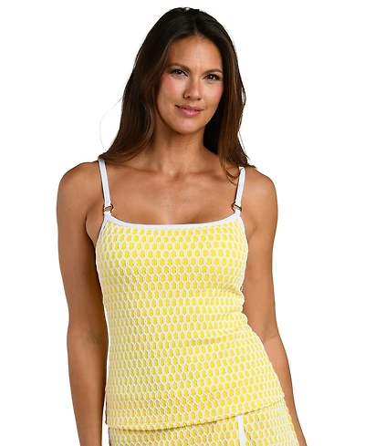 La Blanca Women's Prep & Paddle Scoop Neck Underwire Tankini Top