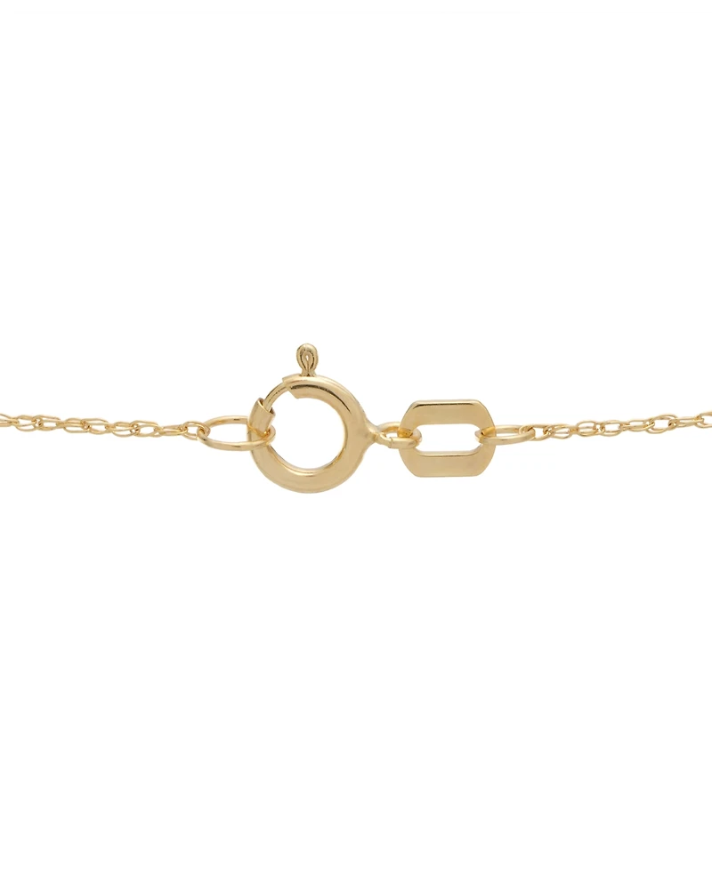 Macy's Diamond Heart Pendant Necklace (1/6 ct. t.w.) in 10k Yellow Gold