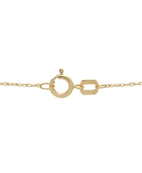 Macy's Diamond Heart Pendant Necklace (1/6 ct. t.w.) in 10k Yellow Gold