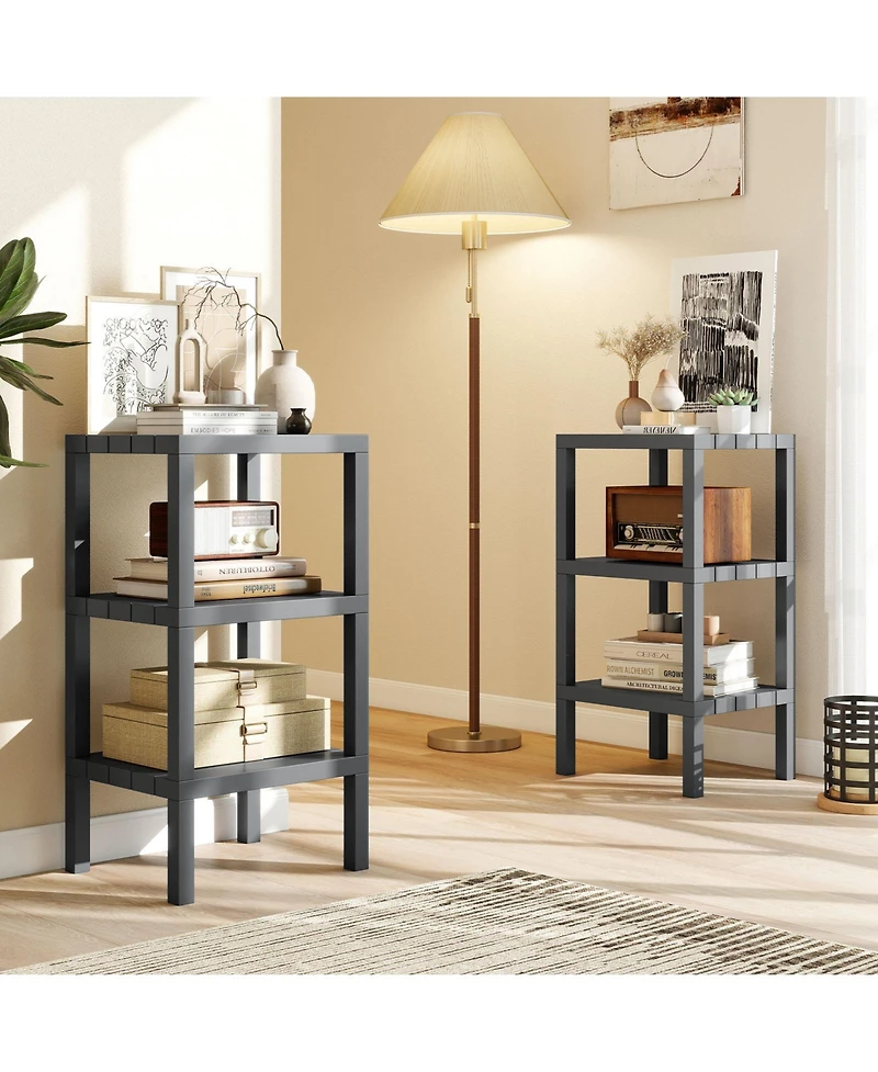 Gouun 6-Tier Modular Plastic Storage Shelf