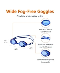 Gnuadz Swim Goggles Wide View Anti-fog Uv Protection Adult Men Women