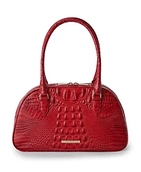 Brahmin Angie Alden Road Medium Leather Dome Satchel Handbag