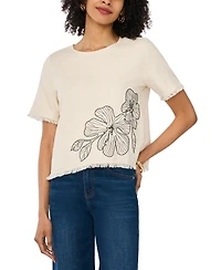Vince Camuto Women's Short-Sleeve Crewneck Top