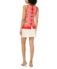 Vince Camuto Women's Printed Sleeveless Tank Top