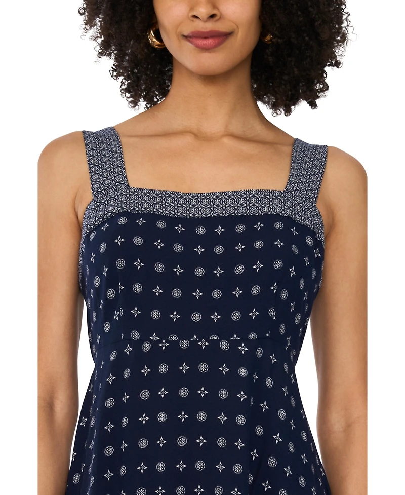 Vince Camuto Women's Rayon Hanky Hem Tank Midi Dress
