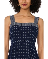 Vince Camuto Women's Rayon Hanky Hem Tank Midi Dress