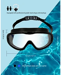 Swim Goggles 2 Pack Anti-Fog Uv Leak-Proof Silicone