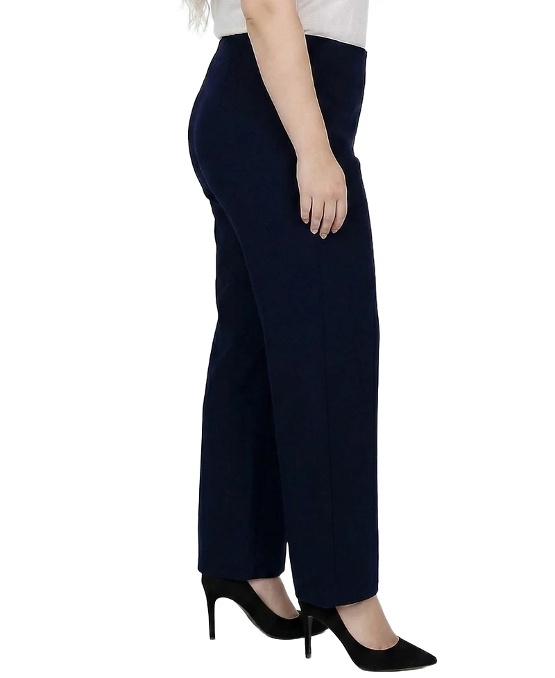 Ny Collection Plus Pull-On Wide-Leg Pants