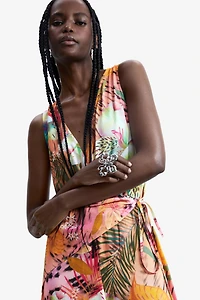 Desigual Women's Tropical Wrap Jumpsuit
