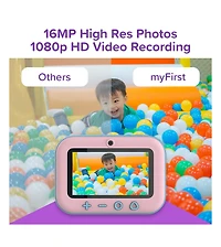 New myFirst Camera Insta 20 (Cotton Candy) Kids Instant Print Digital with 16MP Photo, 1080P Video, Selfie Lens, Thermal Ink-Free Printing, Sup