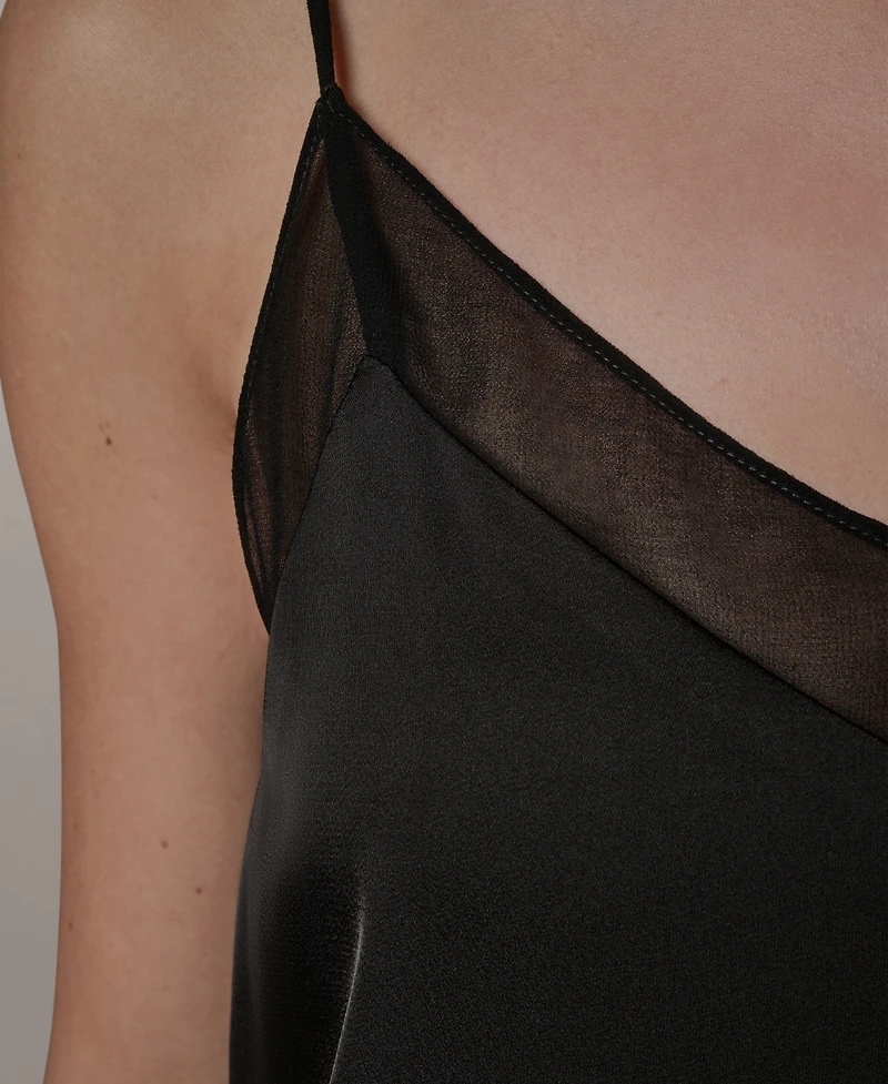Donna Karan New York Women's Sleeveless Lace Trim Shell Top