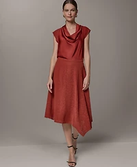 Donna Karan New York Women's Laser Cut High-Low Skirt
