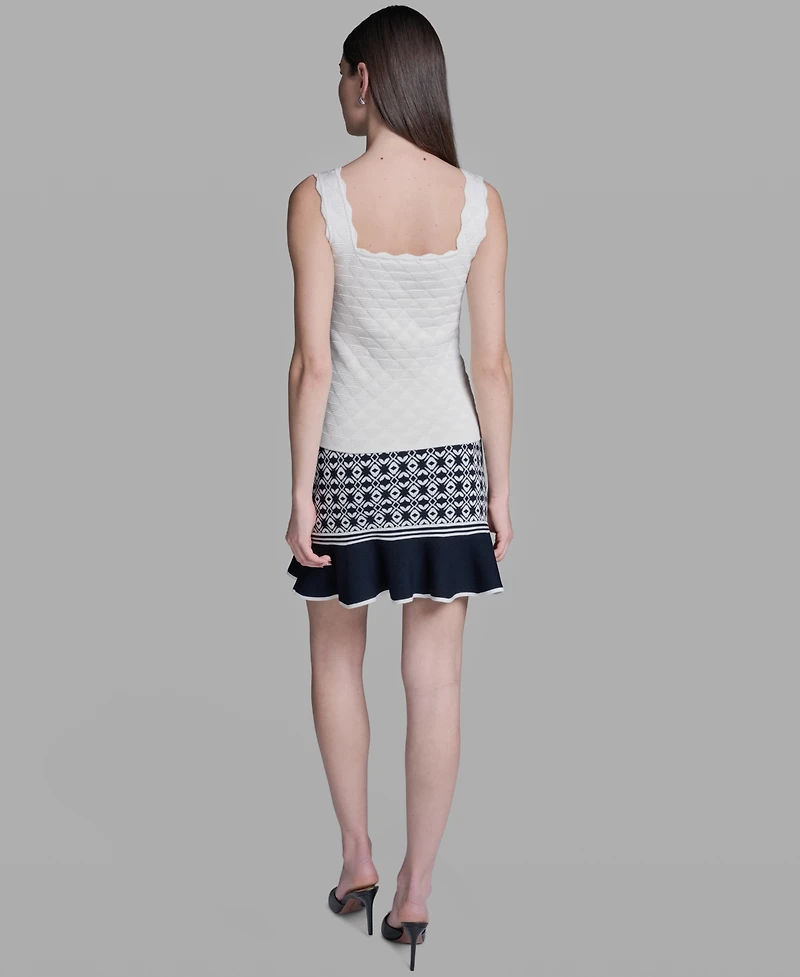 Bcbg Women's Sleeveless Sweater Knit Rayon Tank Top