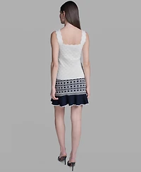 Bcbg Women's Sleeveless Sweater Knit Rayon Tank Top