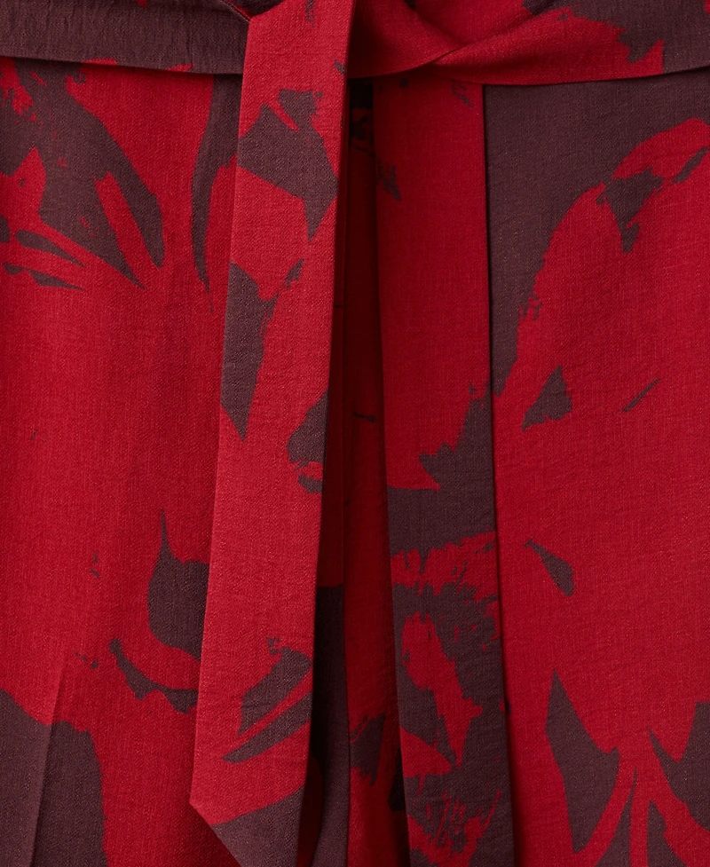 Mango Women's Printed Asymmetrical Jumpsuit
