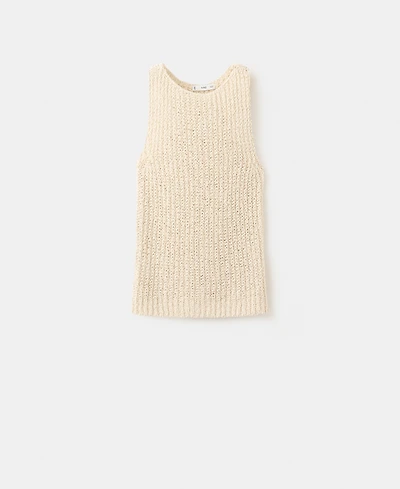 Mango Women's Round-Neck Knitted Top