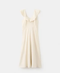 Mango Women's Ruffled Linen Dress