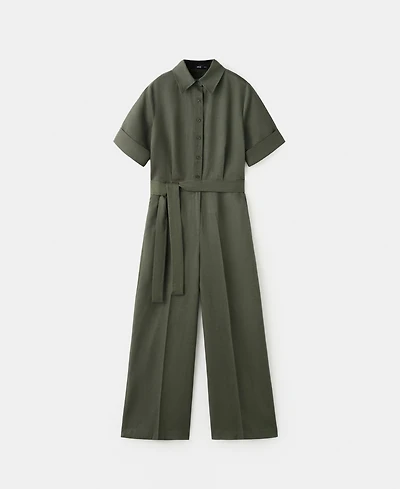 Mango Women's Lyocell Shirt Jumpsuit