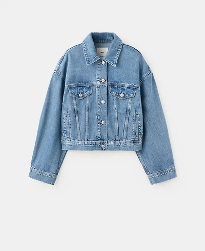 Mango Women's Pockets Denim Jacket
