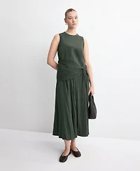 Mango Women's Scarf Detail Lyocell Dress