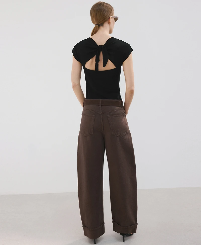 Mango Women's Cut-Out Back Lyocell Sweater