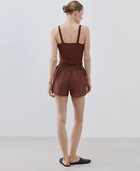 Mango Women's Ramie Shorts