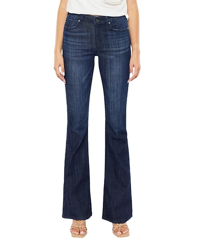 KanCan Women's Celestine Mid-Rise Flare Jeans