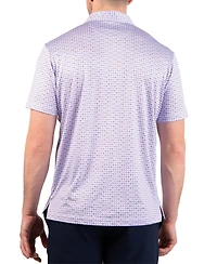 Tailorbyrd Men's Nested Diamond Printed Performance Polo