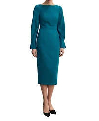 The Fold Women's Aubrey Sculpt Crepe Dress