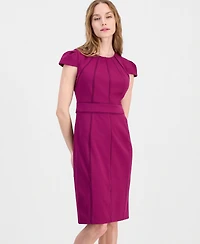 Anne Klein Petite Jewel Neck Sheath Dress