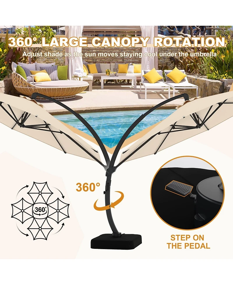 homfan 4-Piece Outdoor Patio Furniture Set Including Loveseat - Comfortable Garden and Backyard Seating , Easy Assembly